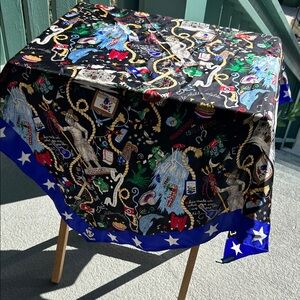 Colorful Tri Delta Scarf with Star Border